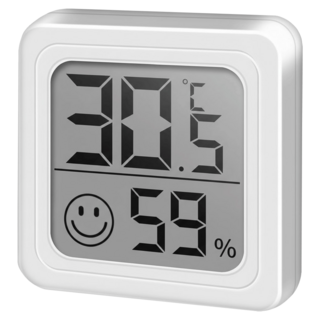 數顯高精度電子溫濕度計, 白色, 1個