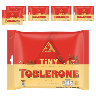 TOBLERONE 瑞士三角迷你牛奶巧克力, 200g, 6袋