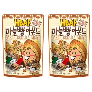 HBAF 杏仁果 大蒜麵包味, 120g, 2包