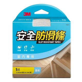 3M 安全防滑條室內專用 #7681, 透明, 1個