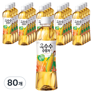 웅진 옥수수수염차 음료, 500ml, 80개