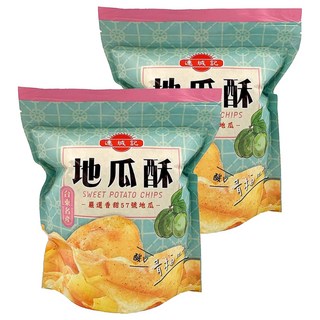 連城記 地瓜酥 青梅口味，嚴選台東香甜57號地瓜, 140g, 2包