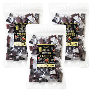 惠香 嚼式咖啡糖 綜合口味 獨立包裝 三種口味一次滿足, 120g, 3袋
