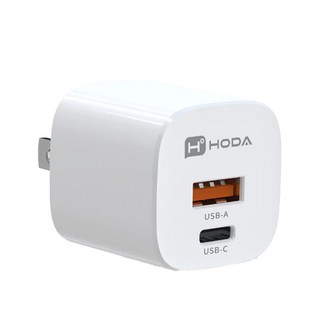 O-ONE GaN 33W氮化鎵充電頭, 雙孔快充, MINI體積小, 白色, 1個