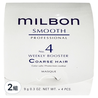 mILBOn 絲柔護髮系列 NO.4 粗硬髮 4個, 36g, 2組