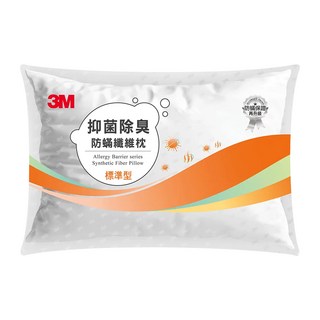 3M 抑菌除臭防螨纖維枕 標準型 680g, 白色, 1個