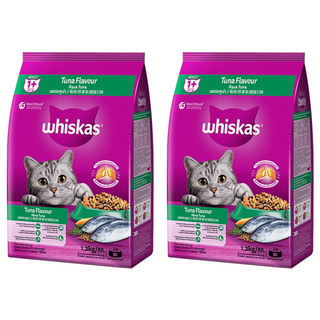 whiskas 偉嘉 貓乾糧, 鮪魚總匯口味, 1.2kg, 2袋