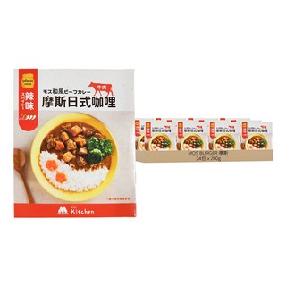 MOS BURGER 摩斯 辣味日式咖哩包 牛肉, 200g, 24包