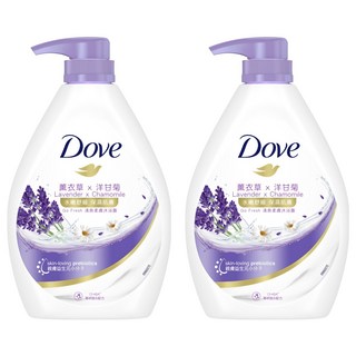 Dove 多芬 Go Fresh 清爽柔膚舒緩沐浴露 薰衣草 + 洋甘菊, 900g, 2瓶