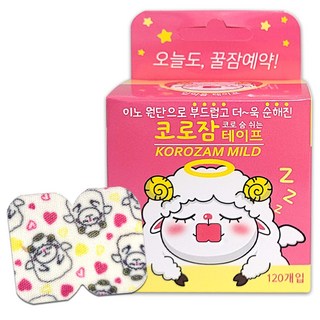 Koro-jam 口呼吸矯正貼 溫和天使版 120入, 1個