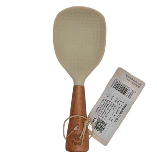 SHUEHO 樹可 熊熊站立飯勺 - 原創造型, 優質材料, 兒童適用, 米白色, 1個