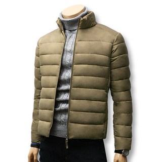 BLUEForce 燕麥色大尺碼基本款防寒服輕量羽絨外套