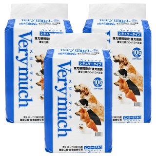 Verymuch 寵物尿布墊 瞬時吸收, 33*45cm, 106片, 3包