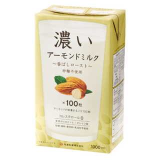 TSUKUBA 筑波乳業 杏仁飲 香濃烘烤風味 無糖, 1個, 1L