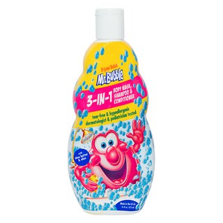 Mr.Bubble 三合一洗髮沐浴乳 無淚配方 低過敏性 皮膚科醫生和小兒科醫生測試, 473ml, 1瓶