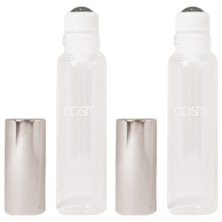台灣 COSMOS 玻璃滾珠香水瓶 5ml, 透明色, 2件
