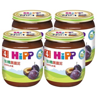 HiPP 喜寶 黑棗泥 4個月以上, 黑棗, 125g, 4罐