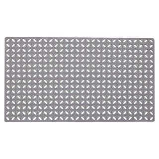 WE CHAMP TPE幸運草衛浴防滑墊 WTB-807, 皓月灰, 1個