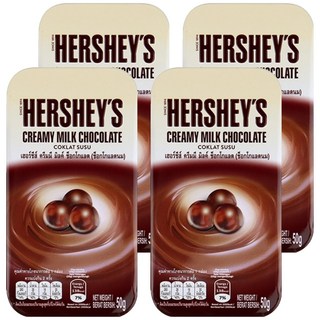 HERSHEY'S 好時 牛奶巧克力球鐵盒, 50g, 4盒
