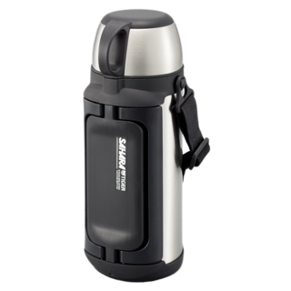 TIGER 虎牌 Sahara 不鏽鋼保溫瓶 防刮防凹 7公分廣口 易於攜帶手柄, 銀色, 1.49L, 1個