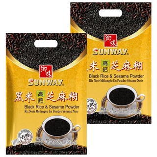 鄉味 黑米高鈣芝麻糊 富含鐵質和膳食纖維 獨立小包裝, 30g, 10包, 2袋