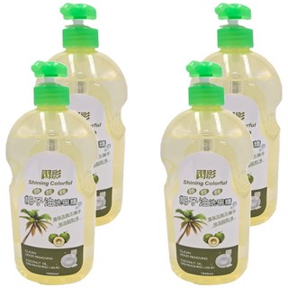 閃彩 椰子油洗碗精1000ml, 1L, 4瓶