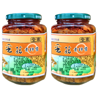 埔里鎮農會 香菇素拌醬 全素 拌麵拌飯拌菜, 370g, 2罐