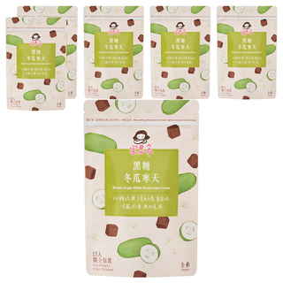 蜜思朵 黑糖冬瓜寒天, 15顆, 17g, 6包