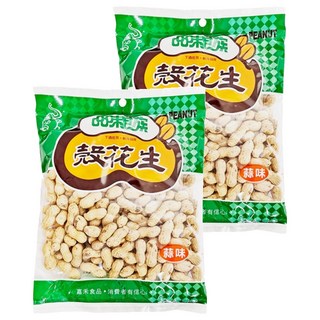 品味食族 大蒜味花生 顆粒肥美 口感極佳 手工精製 品質優良 無防腐劑 安心食用, 400g, 2包