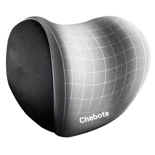 德利生活 零壓迫 灰色 汽車頭枕 頸椎支撐 舒適透氣, 1個