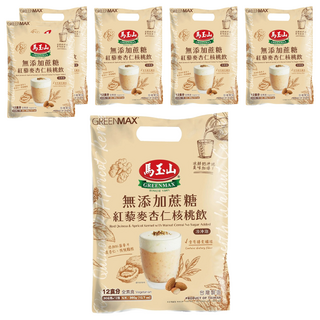 馬玉山 無添加蔗糖紅藜麥杏仁核桃飲, 30g, 12包, 6袋
