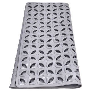 WE CHAMP TPE幸運草衛浴防滑墊, 皓月灰, 1個