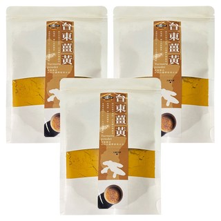 Sunfood 台東薑黃粉 台灣產 無添加物 無防腐劑, 100g, 3包