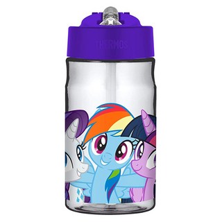THERMOS 膳魔師冷水壺 Tritan材質 兒童專用硬體咬嘴, 彩虹小馬, 355ml, 1個