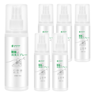 安小二 99.9%長效抑菌鞋用除臭噴霧, 6瓶, 100ml