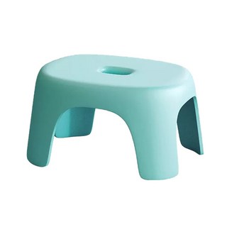 bebehome 清新簡約風加厚家用小凳子 PP材質 35x27x20公分, 藍綠色, 1個