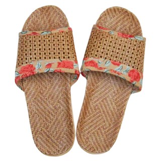 籐編輕量拖鞋, L(26 39~40), 橘色, 1組