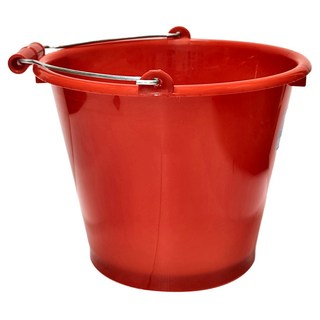 震嶸塑膠 強力水桶 D30*H25 (cm) 台灣製造, 1個, 紅色