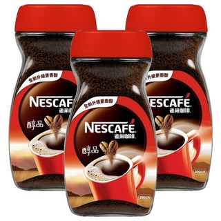 NESCAFE 雀巢咖啡 醇品風味, 200g, 1入, 3罐