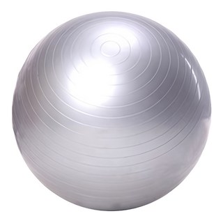 捷華 瑜珈球, 直徑 55cm/65cm/75cm, 厚度2mm, 承重150kg, 防爆安全, 銀色