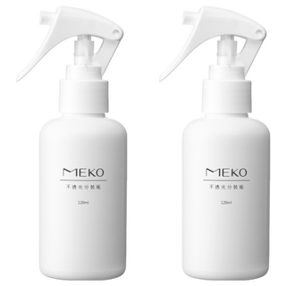 MEKO 不透光分裝噴槍瓶 200ml, 攜帶方便, 優良材質, 用於分裝化妝水等液態類, 可分裝酒精(建議稀釋至70-75度), 白色, 2件