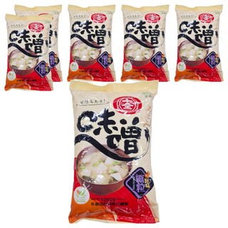 十全 原味味噌 非基因改造黃豆釀製, 1kg, 6包