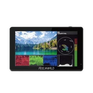 feelworld 富威德 lut5 4k攝影監視螢幕 高亮度觸控螢幕 支援多種安裝, 5.5吋, 1入
