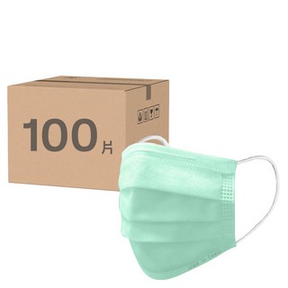 AceGreen 聚泰科技 一般醫療口罩 未滅菌, 50片, 薄荷綠, 2盒