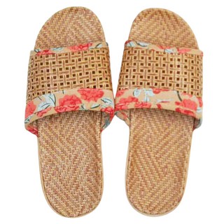 籐編輕量拖鞋 透氣柔軟舒適 3雙, S(24 35~36), 橘色, 1組