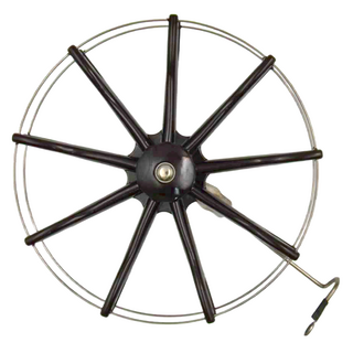 紡車輪 20cm，塑膠和不鏽鋼材質, 1個, 混合色