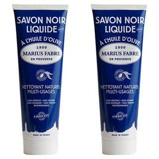 MARIUS FABRE 法鉑馬賽肥皂 橄欖油黑肥皂 250ml 天然萬用清潔劑 適用於地板、廚房、衣物, 2條