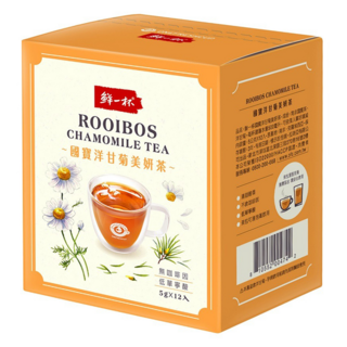 鮮一杯 國寶洋甘菊美妍茶 Set, 清香甘甜, 零卡路里, 舒緩助眠, 5g, 12包, 1盒