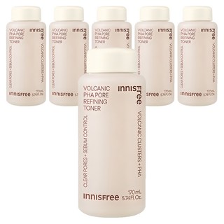 INNISFREE 火山泥PHA毛孔緊緻露, 6瓶, 170ml