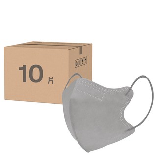 CHENYU 辰昱 3D不脫妝醫療口罩, 雪釉灰, 10片, 1盒